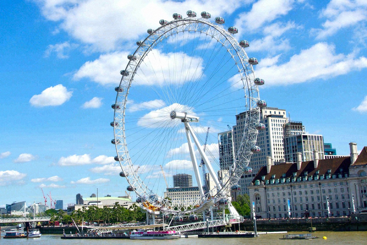 London Eye an der Themse